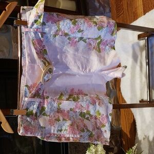 Nwt C & C california xl ans medium linnen short pink